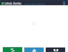Tablet Screenshot of catholiccharitiesoregon.org